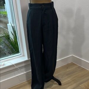 Zara Black Wide-Leg Trousers
